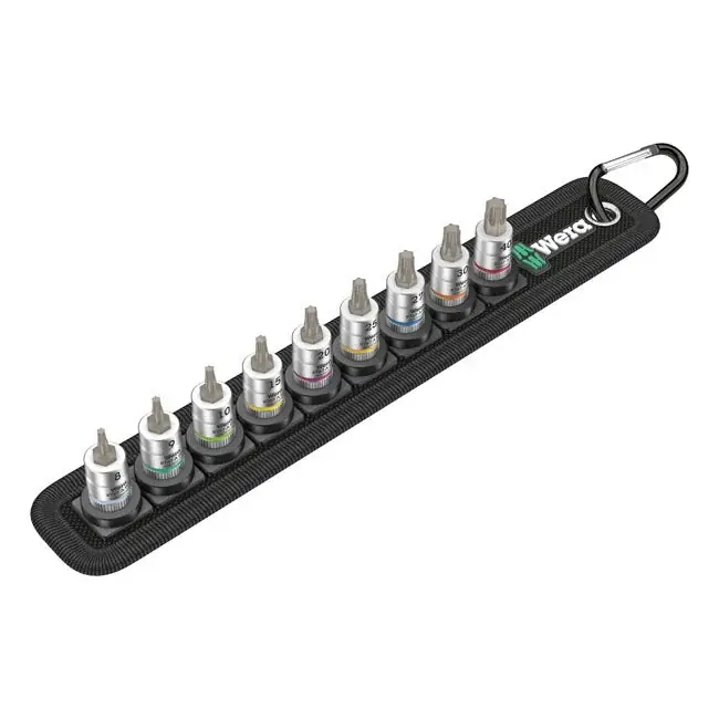 Suoraan Valmistajalta Wera pistorasiahihna, jossa on 1/4" Drive Torx-pistorasiapistokkeet