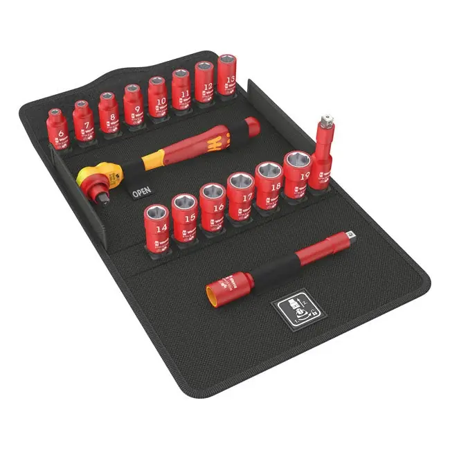 Wera Zyklop 3/8" Drive Ratchet VDE Set Metriset koot Alkuperäinen