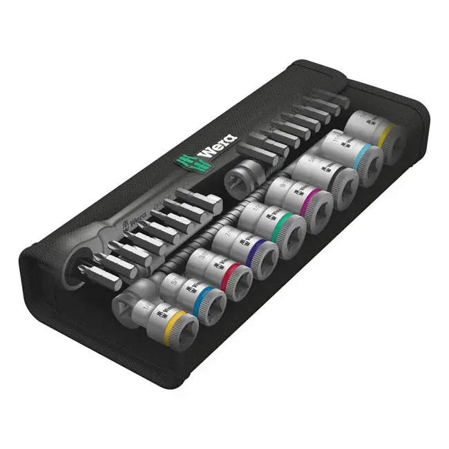 Wera Zyklop Metal Ratchet Switch Kit 3/8" Drive 29-osainen US-kokoja Asiakkaiden Suosikki
