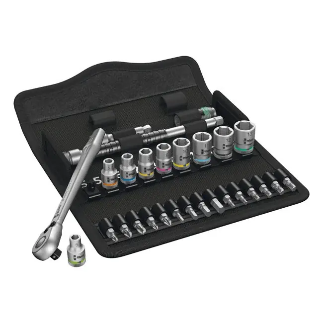 Halpa Wera Zyklop Ratchet Switch Kit 1/4" Drive 28-osainen metriset koot