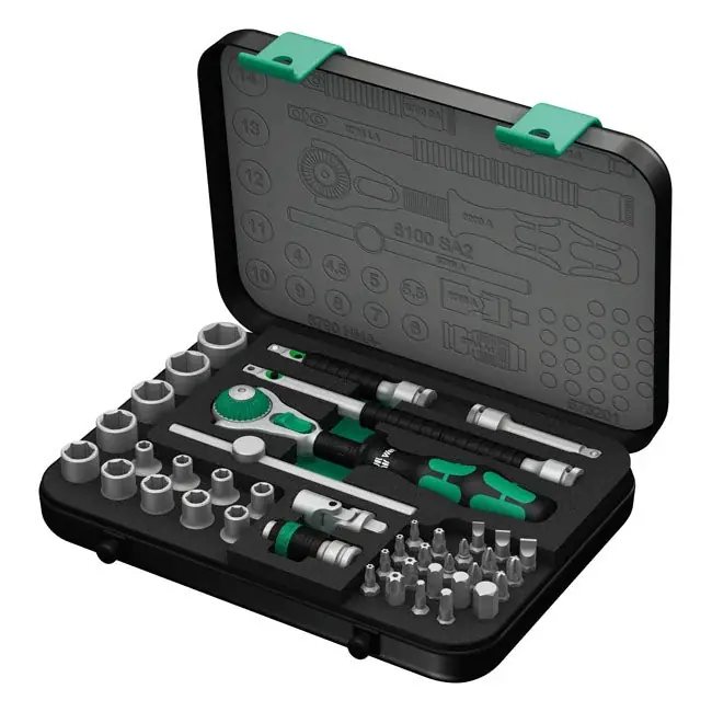Uutuus Wera Zyklop Speed Ratchet Kit 1/4" Drive 42-osainen Metriset koot