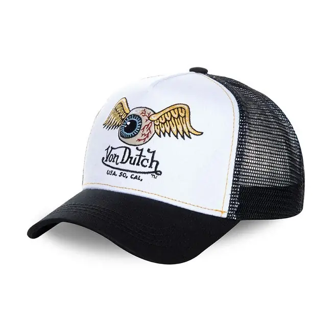 Flash-Tarjous Von Dutch Eyes Trucker Cap Valkoinen / Musta