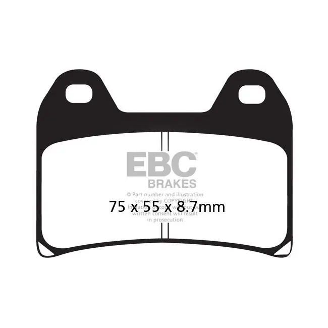 Uutuus EBC Organic Etujarrupalat Ducatille