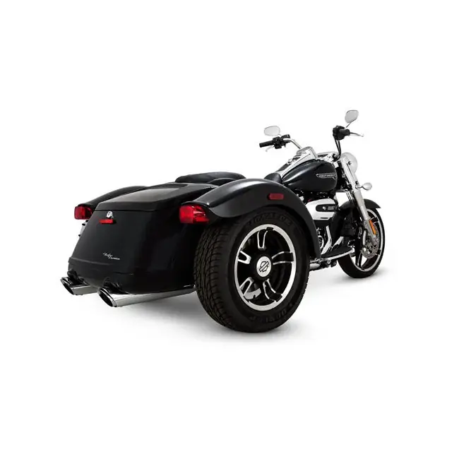 Viikonlopputarjous Vance  Hines Twin Slash 4" Touring Kromi Slip-On äänenvaimentimet Harleylle