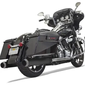 Merkkituote Bassani Xhaust 4" Quiet QNT Megaphone Slip-On äänenvaimentimet Harley lle 4" Quiet QNT Megaphone Slip-On äänenvaimentimet Harley lle