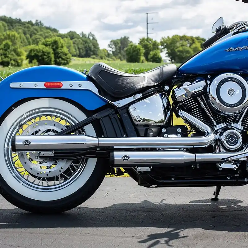 SS EC Euro 4/5 hyväksytty Grand National Slip-On äänenvaimentimet Harleylle. Tilaa Nyt