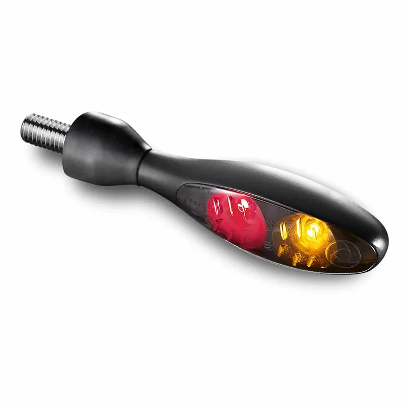 Löytö Kellermann Micro 1000 DF 3 in 1 Mini LED Moottoripyörän takavalo / kääntymisvalo musta