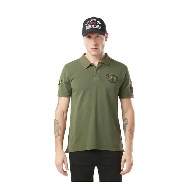 Suosittu Von Dutch Polo t-paita Militaire