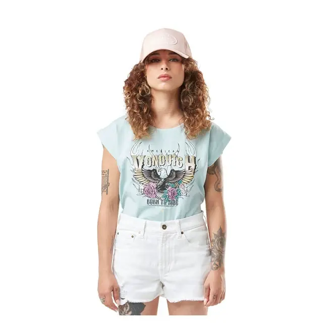 Von Dutch Painettu t-paita Ladies Lähetetään Heti