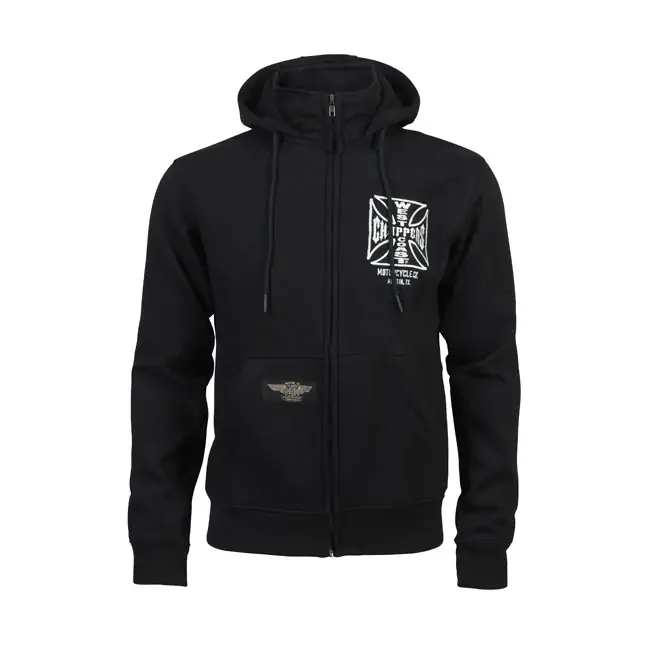 Suosittu West Coast Choppers OG ATX vetoketjullinen huppari