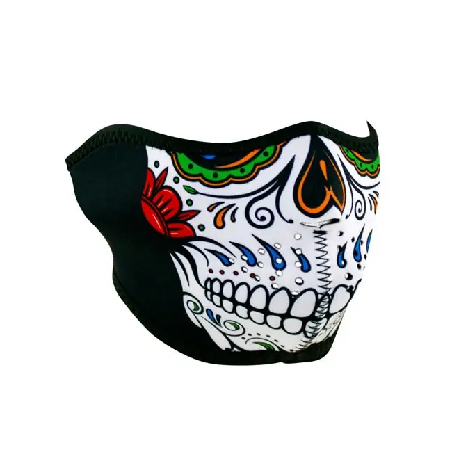 Uutuus Zanheadgear puolinaamari Neopreeni Muerte Skull (kallo)