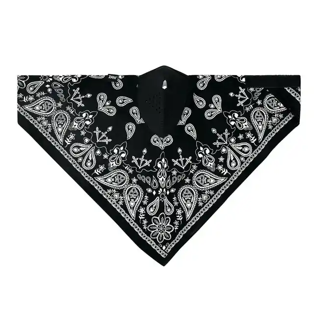 Asiakkaiden Suosikki Zanheadgear Neodanna naamio Musta Paisley