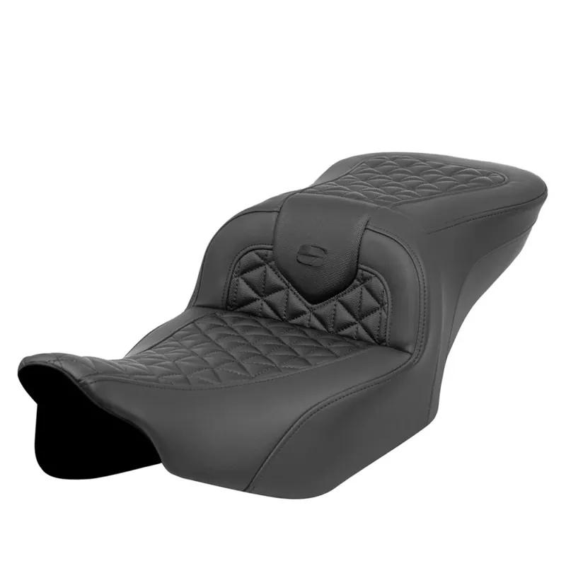 Loppuunmyynti Saddlemen Roadsofa Extended Reach Tri Gripper -istuin Harley-moottoripyörään