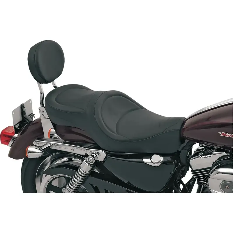 Drag Specialties Matala ja leveä Touring istuin Harley-moottoripyörään Eniten Myyty