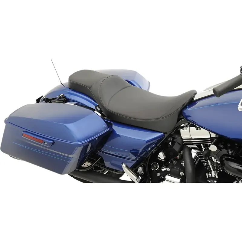 Drag Specialties Predator 2-Up -pidennetty istuin Harley-moottoripyörille Turvallinen Maksu