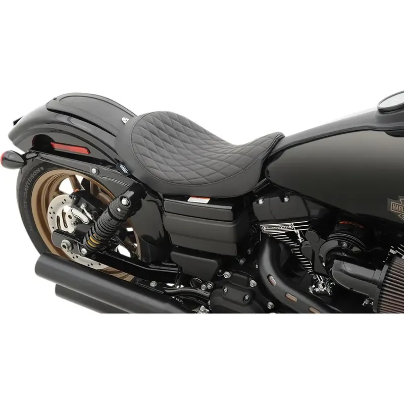 Suoraan Valmistajalta Drag Specialties Matala profiili yksipaikkainen istuin Harley-moottoripyörään