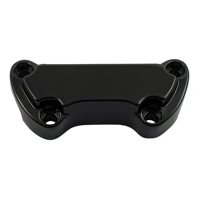 Flash-Tarjous Scalloped yksiosainen Riser Top Clamp Harley varten