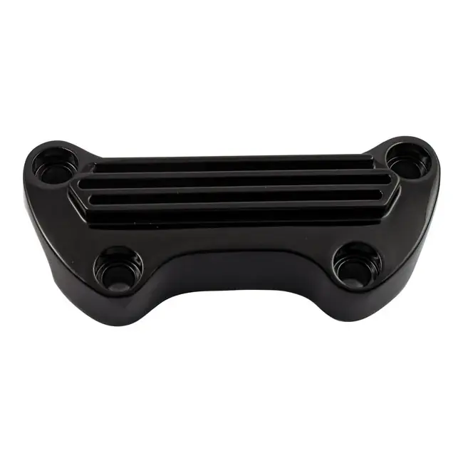 Tukkuhinta Finned yksiosainen Riser Top Clamp Harley varten