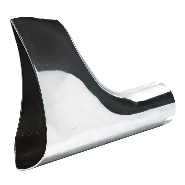 Fishtail Universal Moottoripyörä Slip-On End Tip Kromi Alkuperäinen
