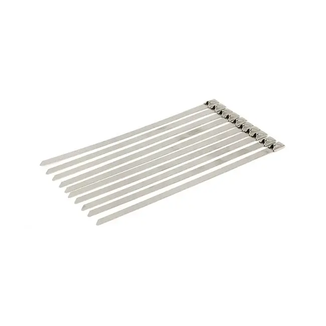 Ruostumattomasta teräksestä valmistetut solmiokääreet 10-pack Poisto