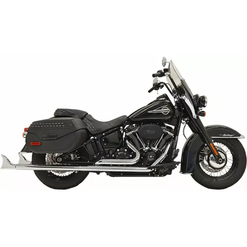 Korkea Laatu Bassani Fishtail True Dual pakojärjestelmä Harleylle