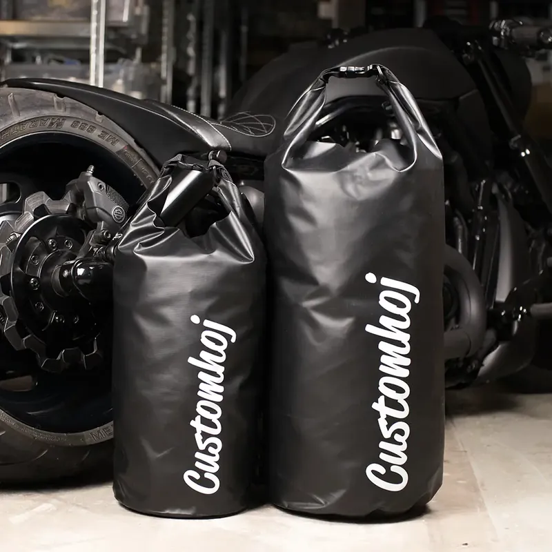 Customhoj Dry Bag Roll Top moottoripyörä Sissy Bar laukku Erikoistarjous