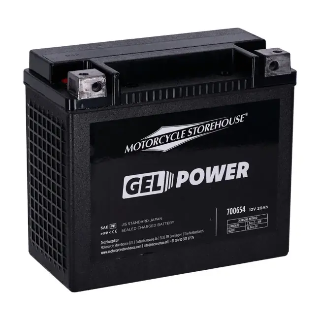 Edullinen MCS Nano Series Gel moottoripyöräakku Harleyyn