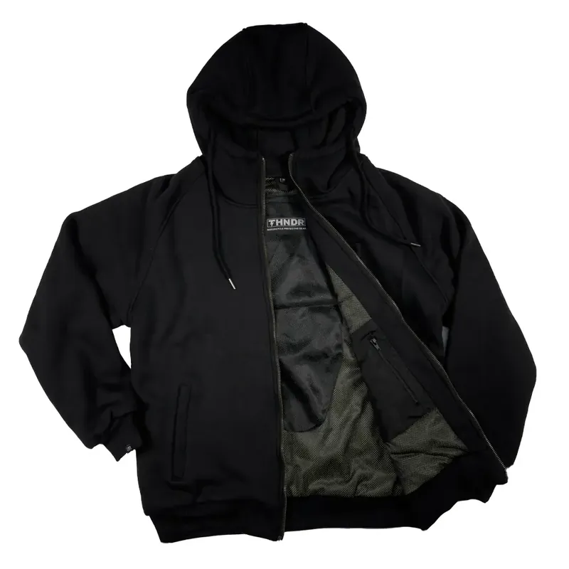 THNDR Blackout moottoripyörä Kevlar huppari Flash-Tarjous
