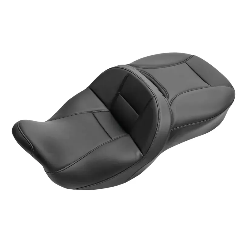 Lähetetään Heti C.C Rider Sunriser 2-Up -istuin Harley-moottoripyörään