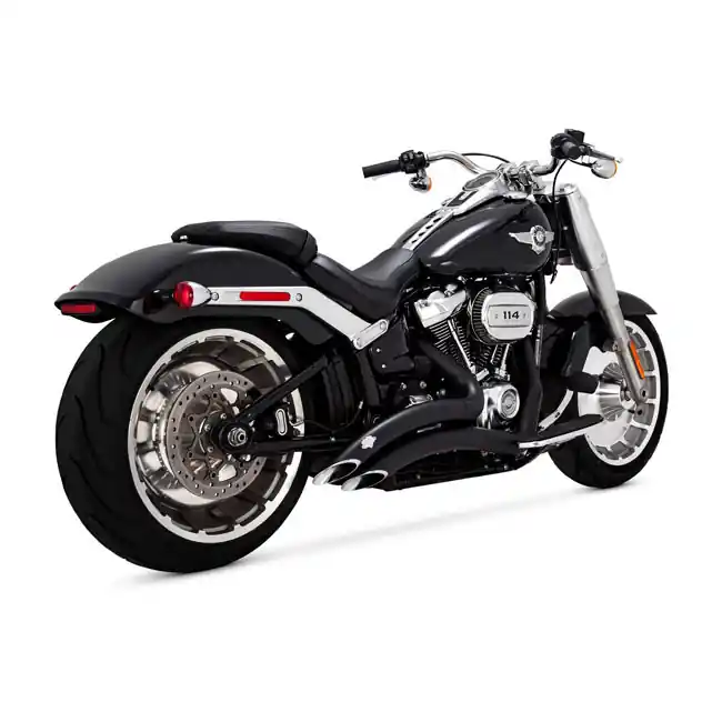Aito VANCE HINES 2-1/2" BIG RADIUS PCX HD M8 Softail, musta