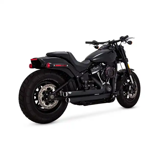 VANCE HINES 2-1/2" BIGSHOTS STAGGERED PCX HD Softail M8, musta Kuuma Tarjous