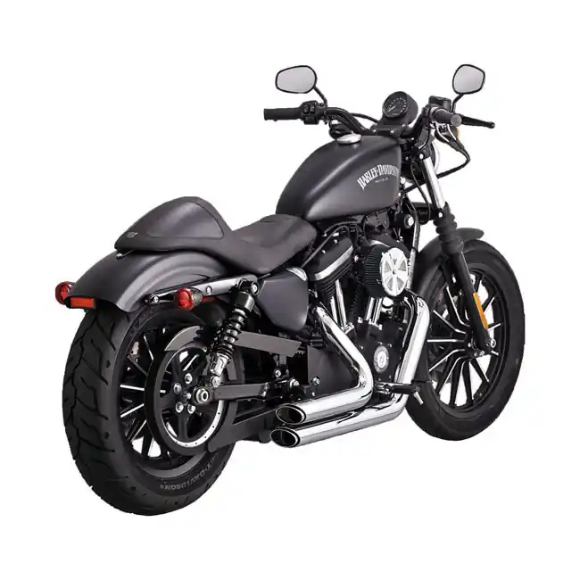 Viimeinen Mahdollisuus VANCE HINES SHORTSHOTS STAGGERED PCX HD 14-20 XL Sportster, kromi