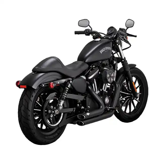 VANCE HINES SHORTSHOTS STAGGERED PCX HD 14-20 XL Sportster, musta Paras Hinta