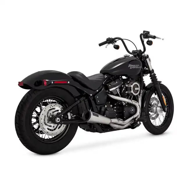 VANCE HINES UPSWEEP 2-1 PCX HD Softail 18-20, harjattu teräs Suoraan Valmistajalta