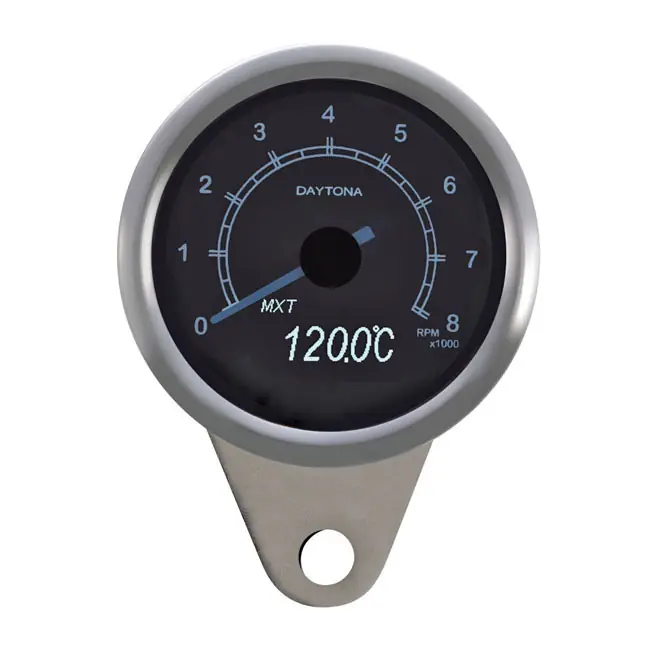 VELONA 60mm kierroslukumittari 8000RPM OLED, kiilloitettu teräs Tehdashinta