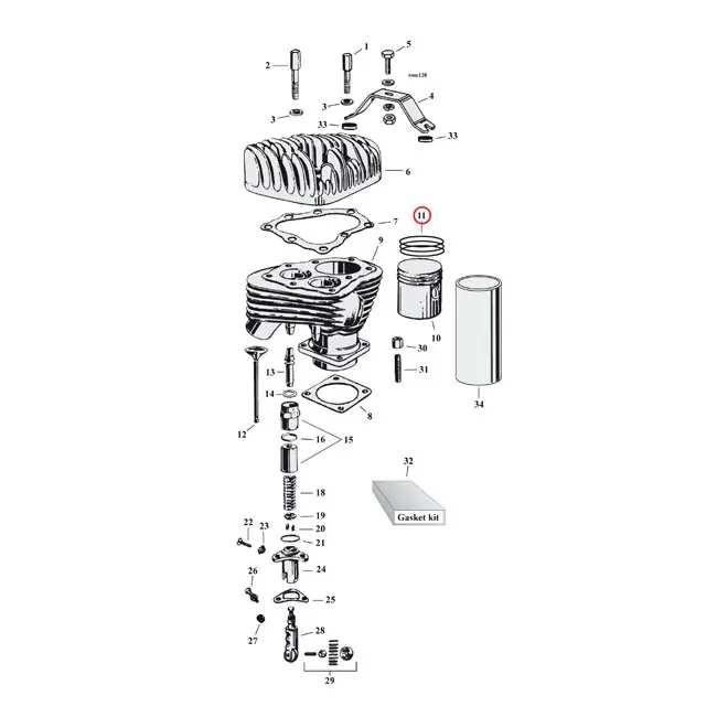 Aito HASTING männänrenkaat HD 29-49 45" (750cc) Flathead