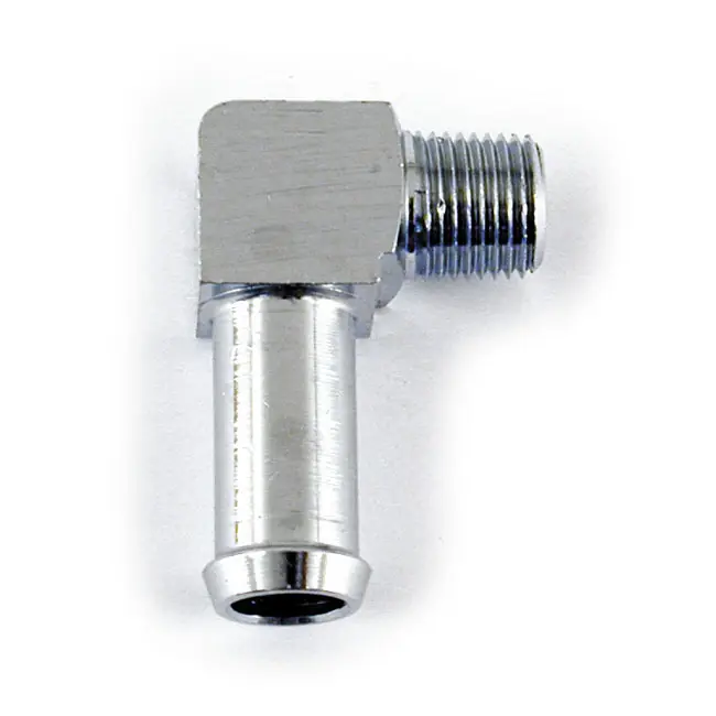 Viimeinen Mahdollisuus 1/8"-27 NPT kulmaliitin 3/8" letkulle
