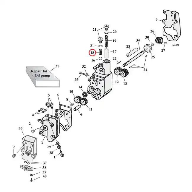 Viikonlopputarjous Öljypumpun CHECK VALVE jousi HD 81-99 Shovel ja Evo Big Twin