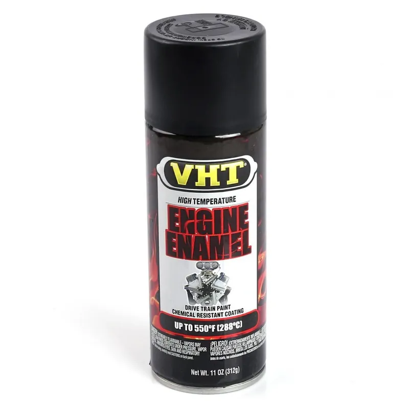 VHT ENGINE ENAMEL matta musta Päivän Tarjous