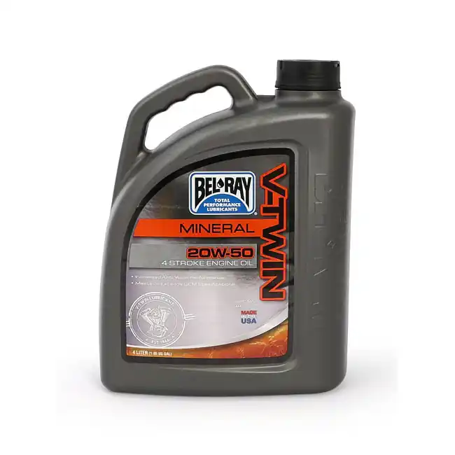 Älä Missaa BEL-RAY V-TWIN 20W50 4L, mineraali