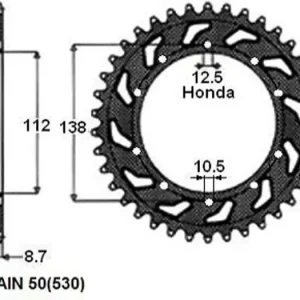 Alennettu Hinta SUNSTAR Teräs takaratas SUNR1-5485-39