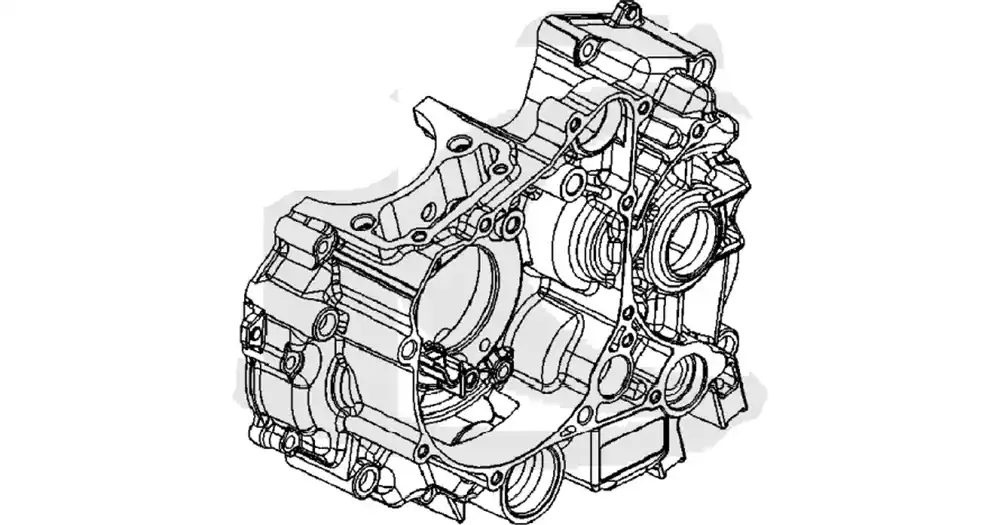 Loppuunmyynti Kampiakselin kotelo vasen, vasen runko, Kymco CK-1 125