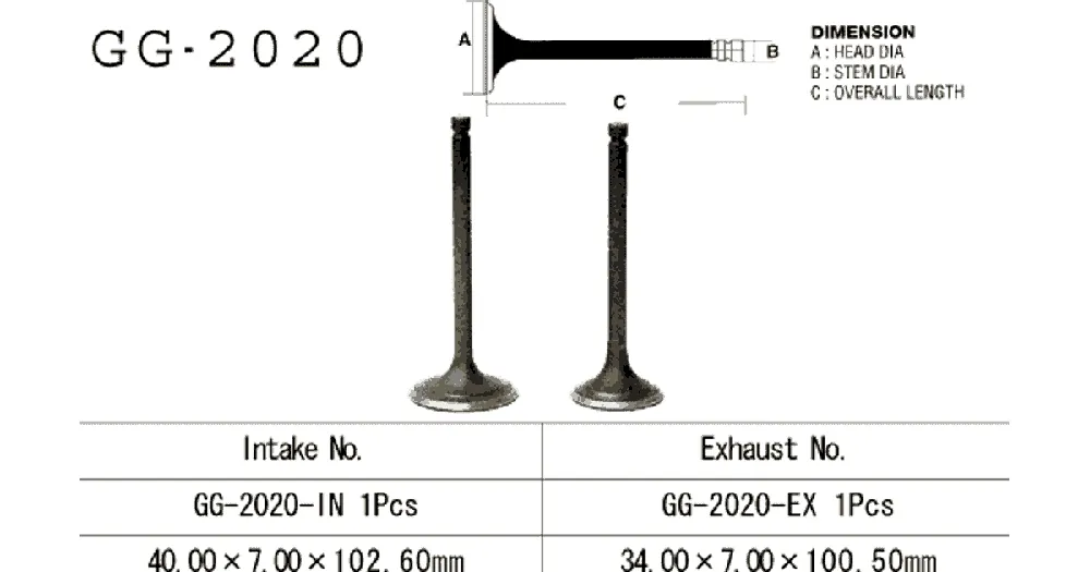 Löytö Vesrah GG-2020-EX pakoventtiili