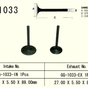 Merkkituote Vesrah GG-1033-EX pakoventtiili
