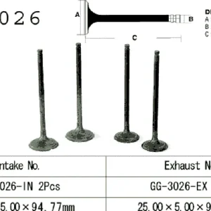 Osta Tänään Vesrah GG-3026-IN imuventtiili
