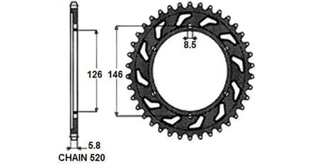 SUNSTAR Takaratas terästä SUNR2-3577-50 Kuuma Tarjous