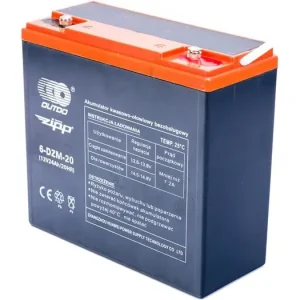 AGM-akku 6-DZM-20 12V 24Ah (180x78x170) Poisto