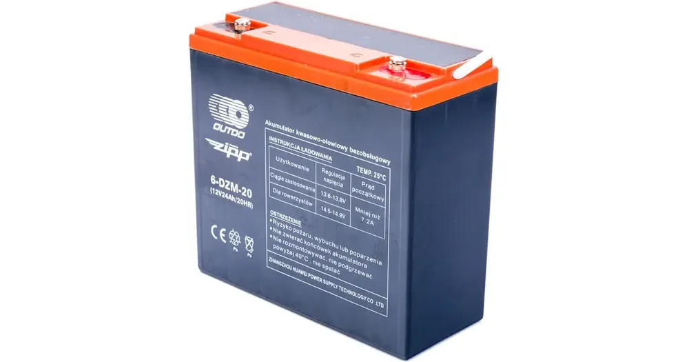 AGM-akku 6-DZM-20 12V 24Ah (180x78x170) Poisto