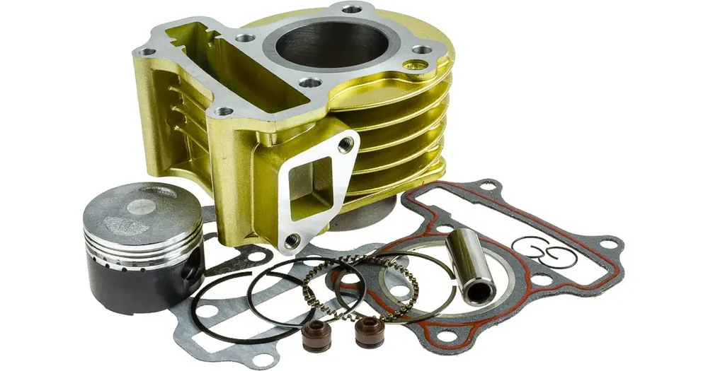 Sylinterisarja 44.00mm 60cc valurauta tappi 13mm keltainen 139QMB/QMA (GY6 50) 4T Edullinen Hinta