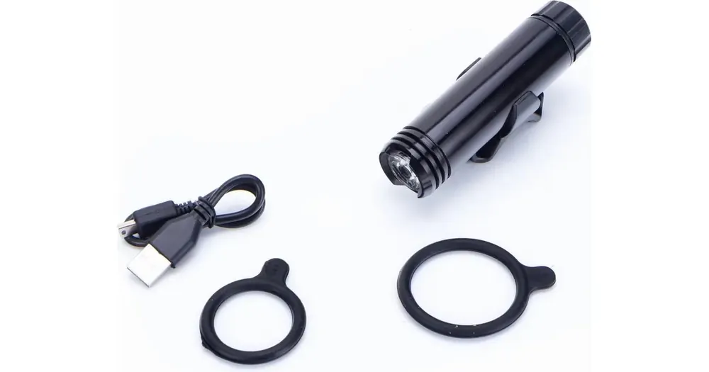 Älä Missaa Etuvalo al. 1-LED USB. Väri musta, malli R-106, läpipainopakkaus ET/ROMET-logolla